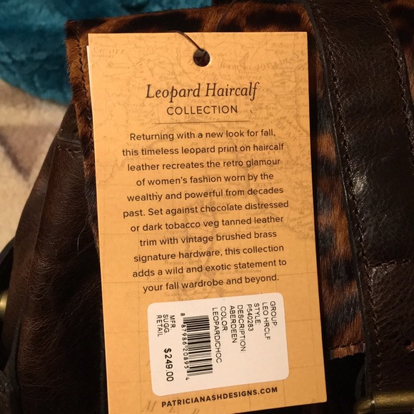 🌸Patricia Nash Aberdeen Leopard Haircalf Backpack - Picture 5 of 6